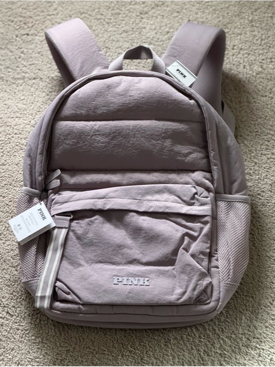 PINK Victoria\'s Secret Dusty Purple Puffer Backpack main image 6